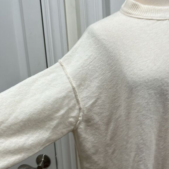 Aerie Oversized Pullover Ivory Sweater High Neck Size Medium New w/out tags - Picture 4 of 12
